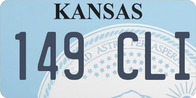 KS license plate 149CLI