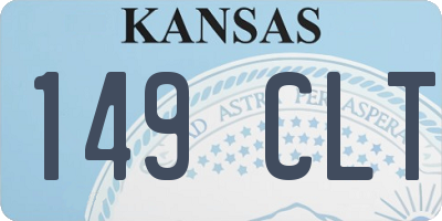 KS license plate 149CLT