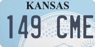 KS license plate 149CME