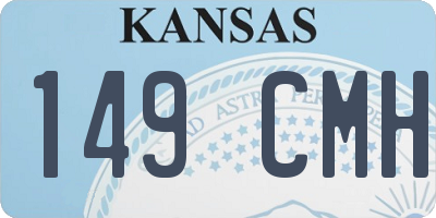 KS license plate 149CMH