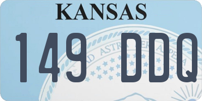 KS license plate 149DDQ