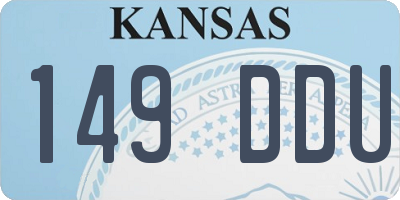 KS license plate 149DDU