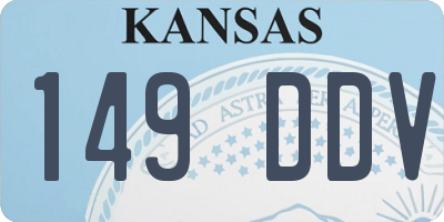 KS license plate 149DDV