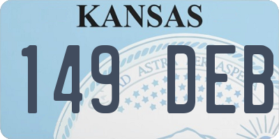 KS license plate 149DEB