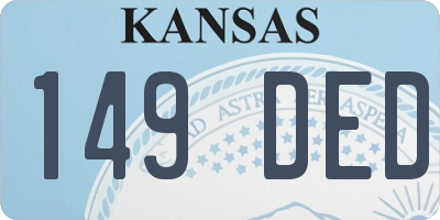 KS license plate 149DED