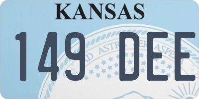 KS license plate 149DEE