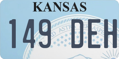 KS license plate 149DEH