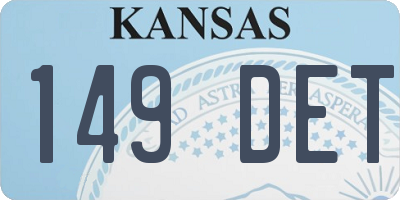 KS license plate 149DET