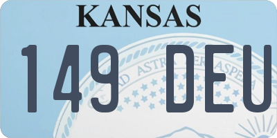 KS license plate 149DEU