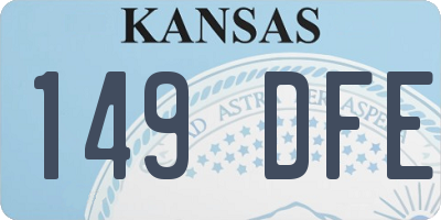 KS license plate 149DFE