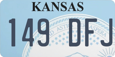 KS license plate 149DFJ