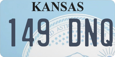 KS license plate 149DNQ
