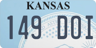 KS license plate 149DOI