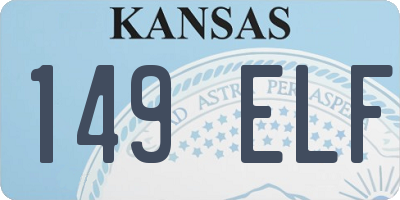 KS license plate 149ELF