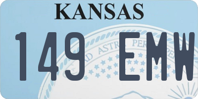 KS license plate 149EMW