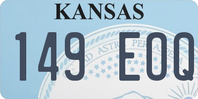KS license plate 149EOQ
