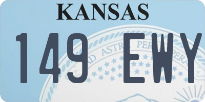 KS license plate 149EWY
