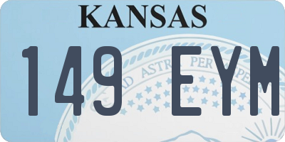 KS license plate 149EYM