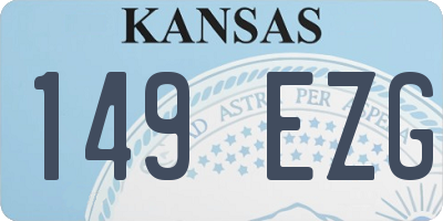KS license plate 149EZG