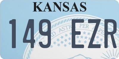 KS license plate 149EZR