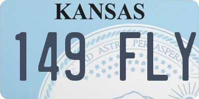 KS license plate 149FLY
