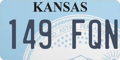 KS license plate 149FQN