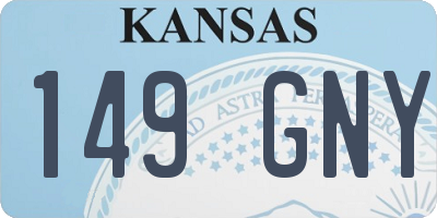 KS license plate 149GNY