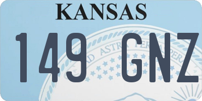 KS license plate 149GNZ