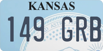 KS license plate 149GRB