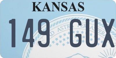 KS license plate 149GUX