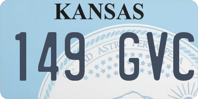 KS license plate 149GVC