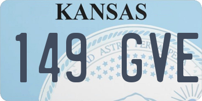 KS license plate 149GVE