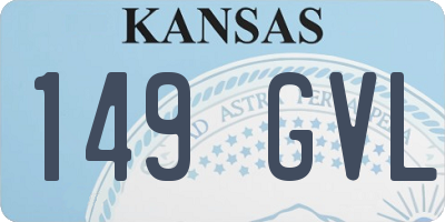 KS license plate 149GVL