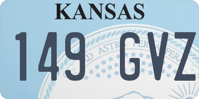 KS license plate 149GVZ