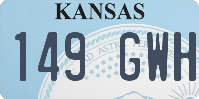 KS license plate 149GWH
