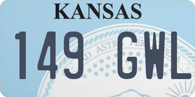 KS license plate 149GWL