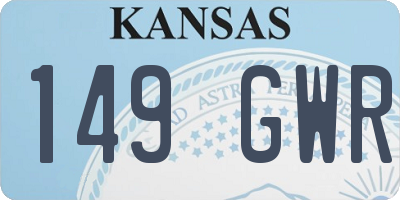 KS license plate 149GWR