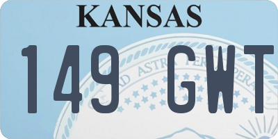 KS license plate 149GWT