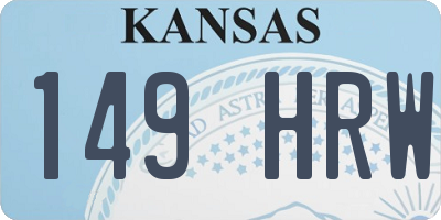 KS license plate 149HRW