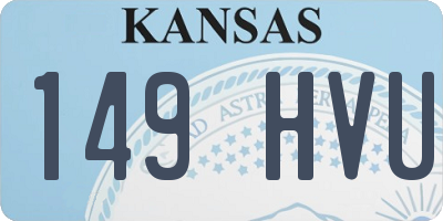 KS license plate 149HVU