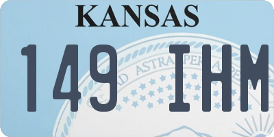 KS license plate 149IHM