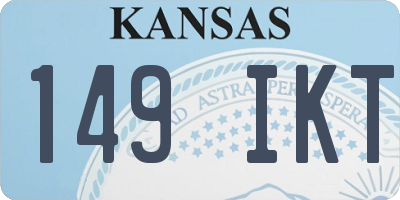 KS license plate 149IKT
