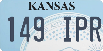 KS license plate 149IPR
