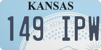 KS license plate 149IPW