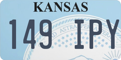 KS license plate 149IPY