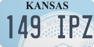 KS license plate 149IPZ