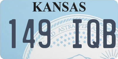 KS license plate 149IQB