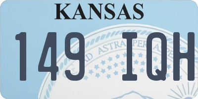 KS license plate 149IQH