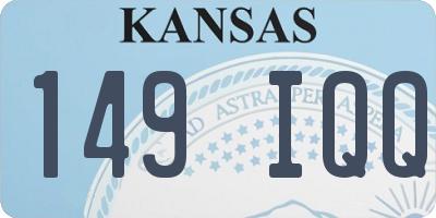 KS license plate 149IQQ