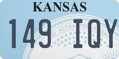 KS license plate 149IQY